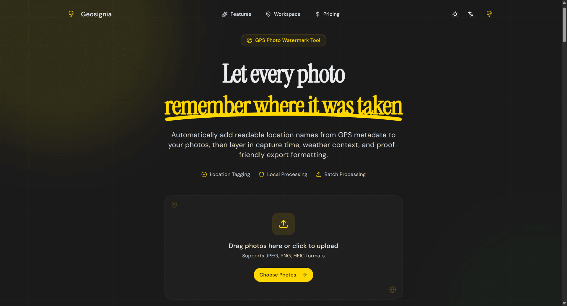 Geosignia - Photo GPS Watermark Tool image 1