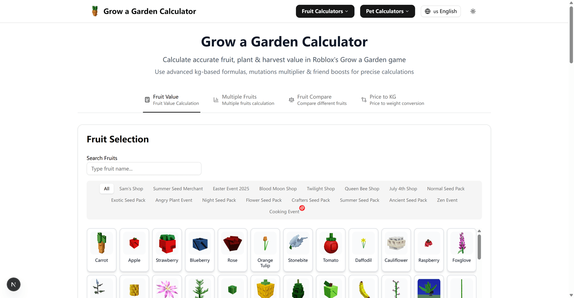 Grow a Garden Calculator new image 1