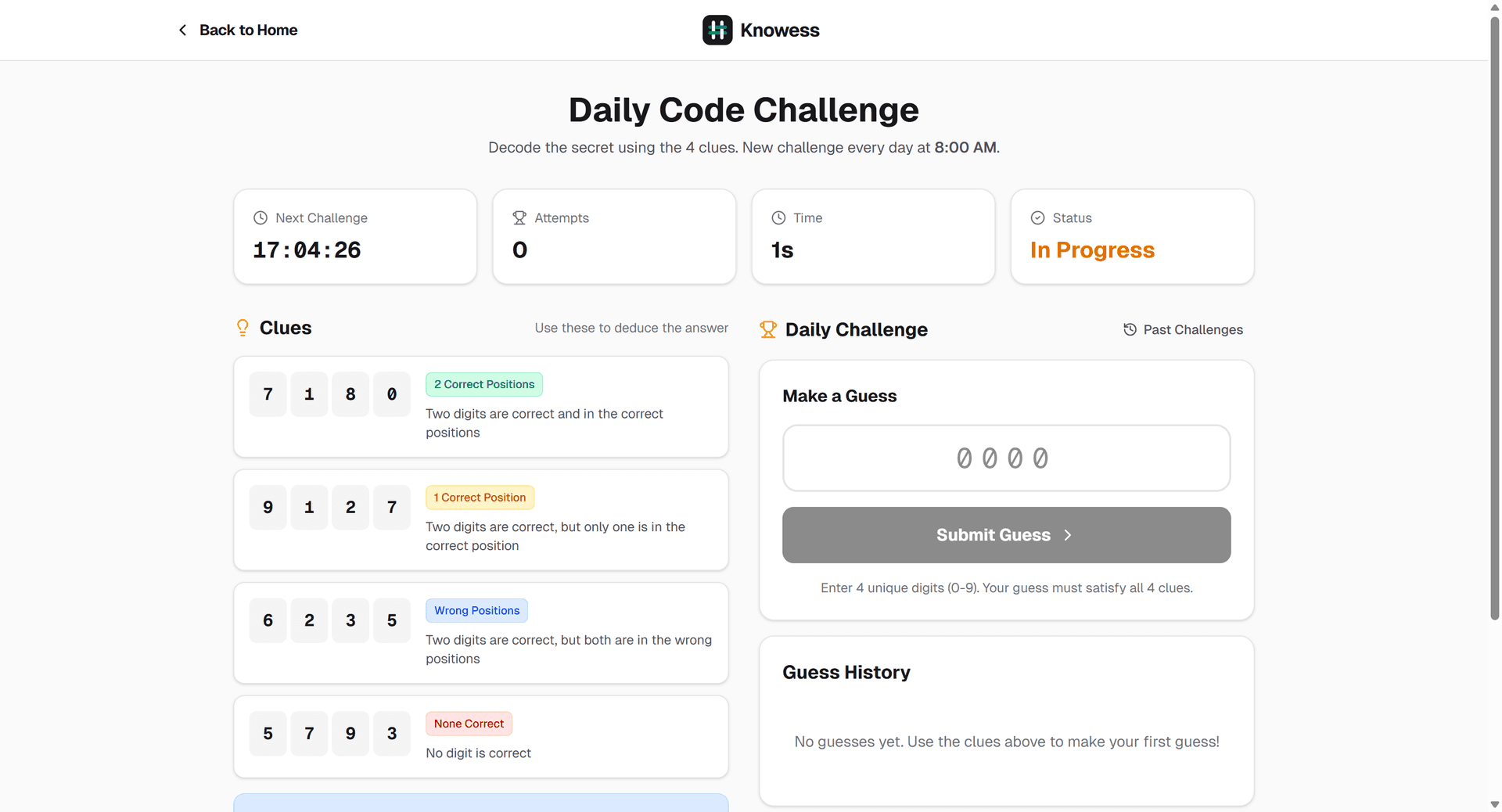 Knowess - Number Deduction Game image 3