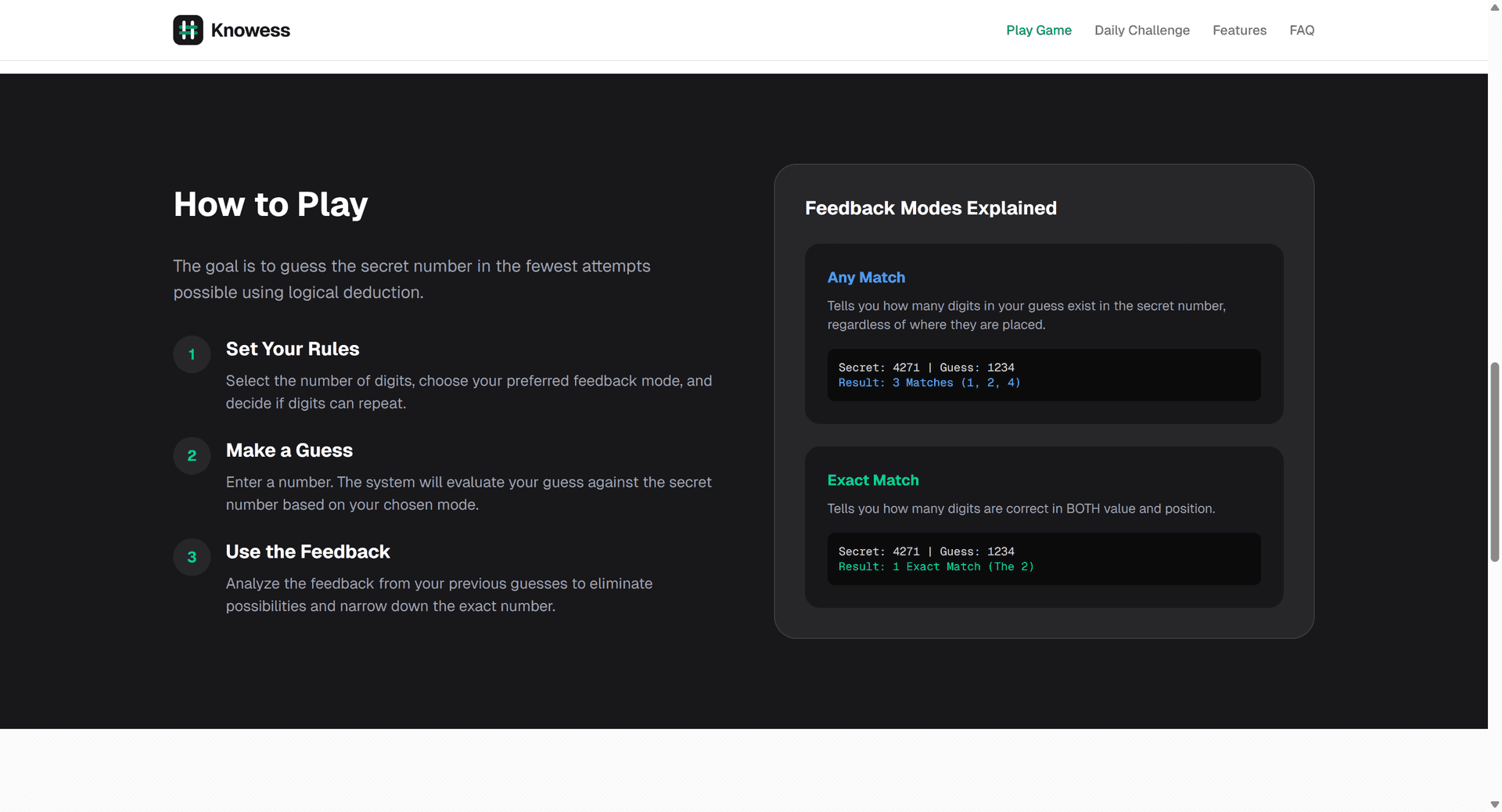 Knowess - Number Deduction Game image 4