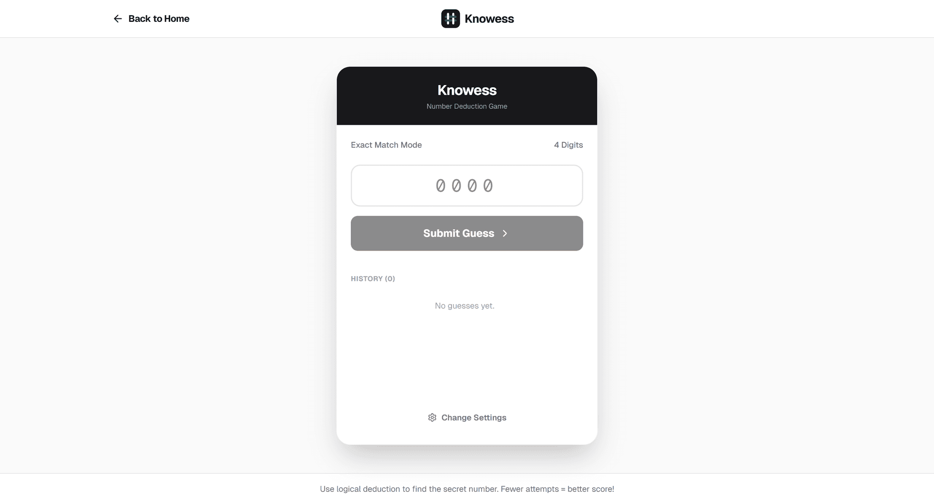 Knowess - Number Deduction Game image 2