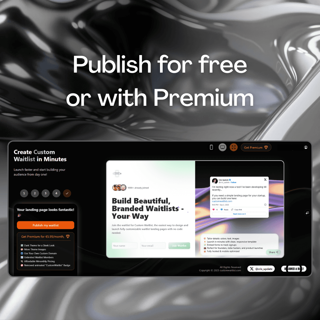 Custom Waitlist image 4