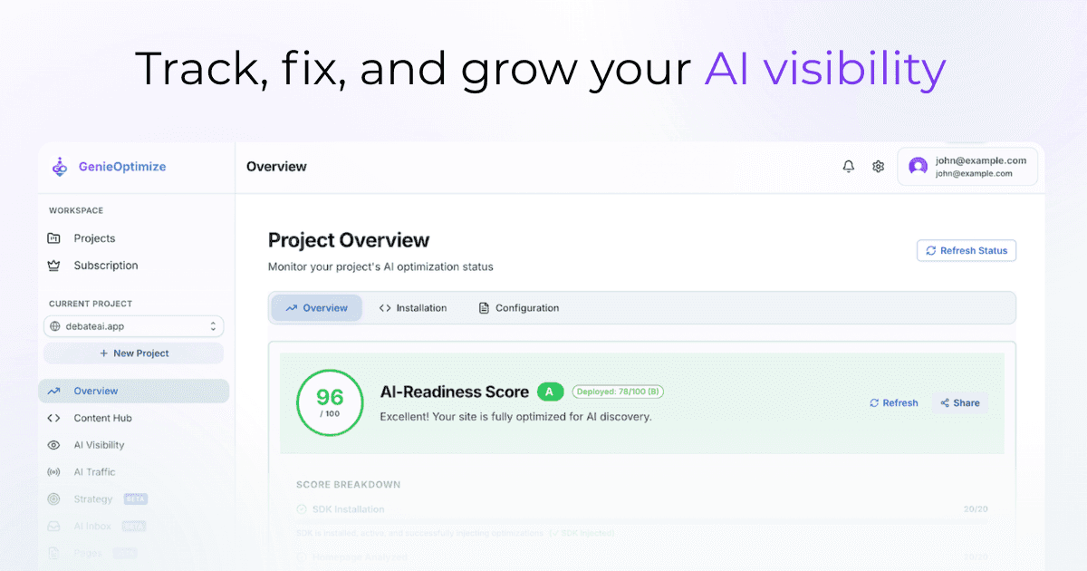 GenieOptimize - see if ChatGPT recommends you image 2