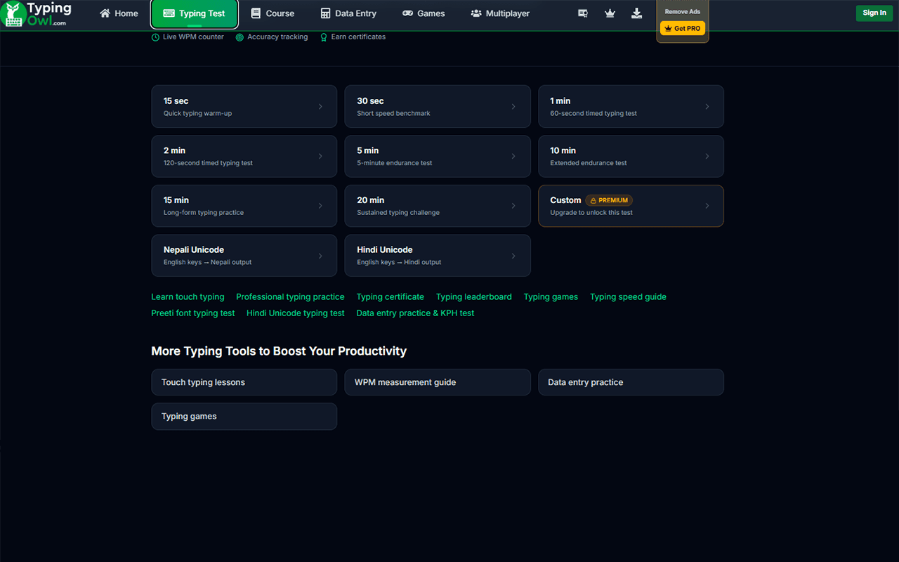 Typing Owl Check Your Typing Speed & Accuracy image 2