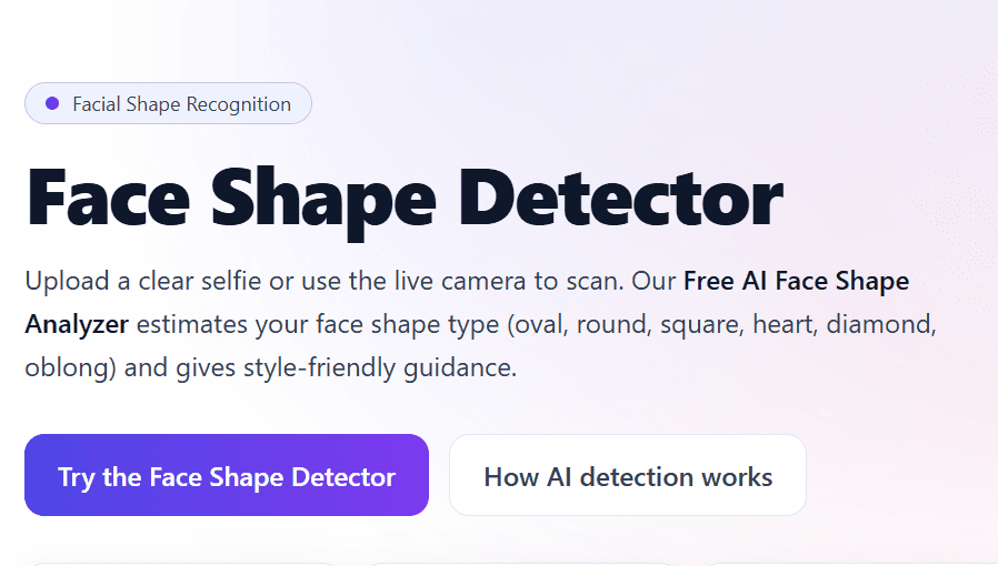 faceshapedetector.us image 1