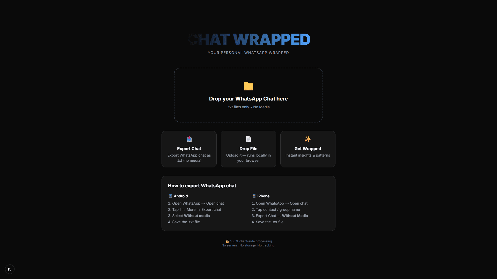 Chat Wrapped 2025 💀 image 1