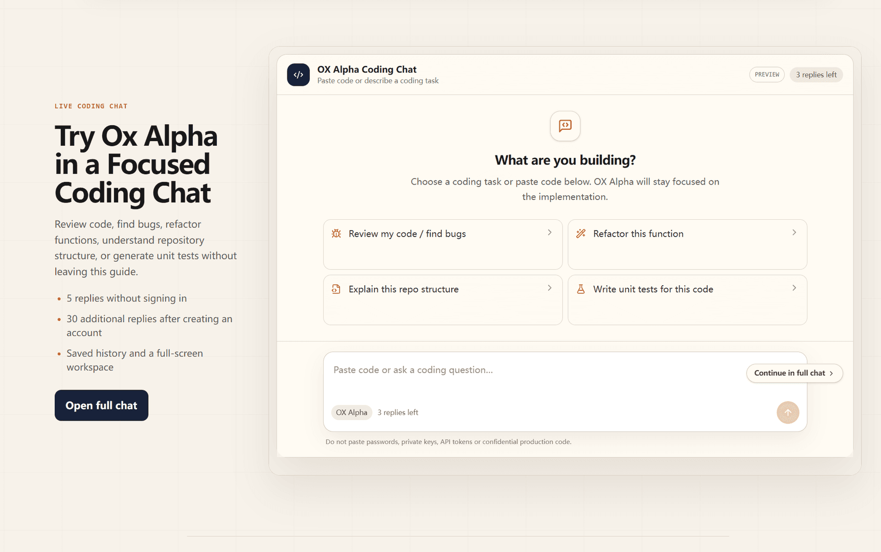 Ox Alpha Guide image 2