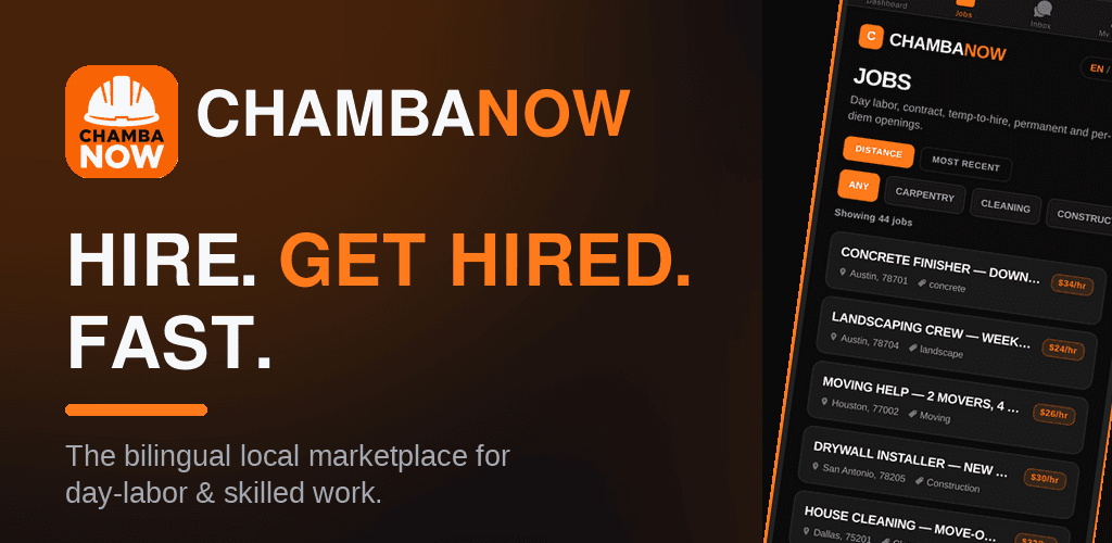ChambaNow — Hire Skilled Trade and Labor image 2