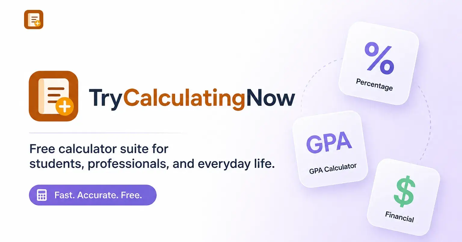 95+ calculators, zero signup, everything stays in your browser

