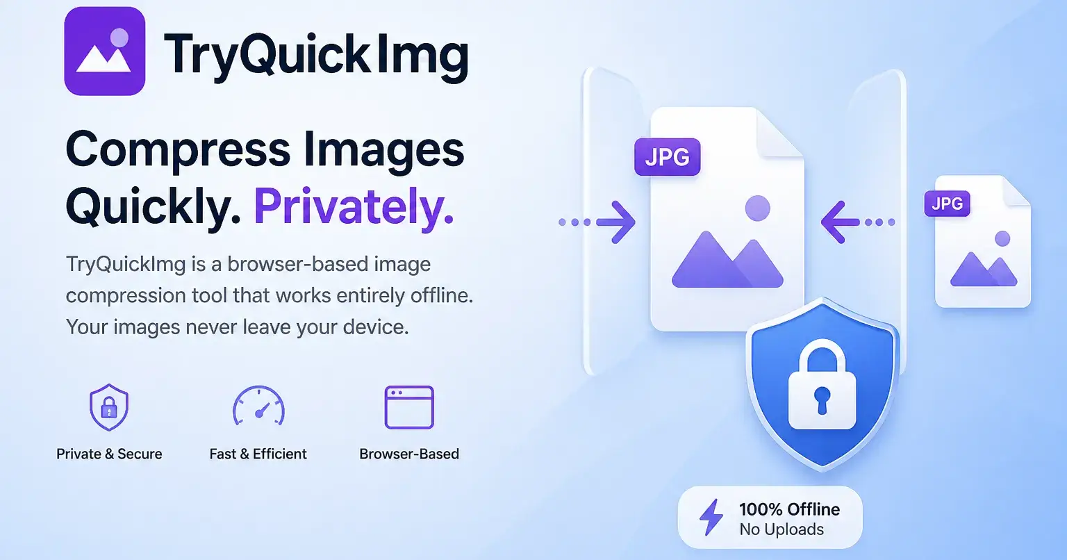Compress and convert images without uploading them anywhere