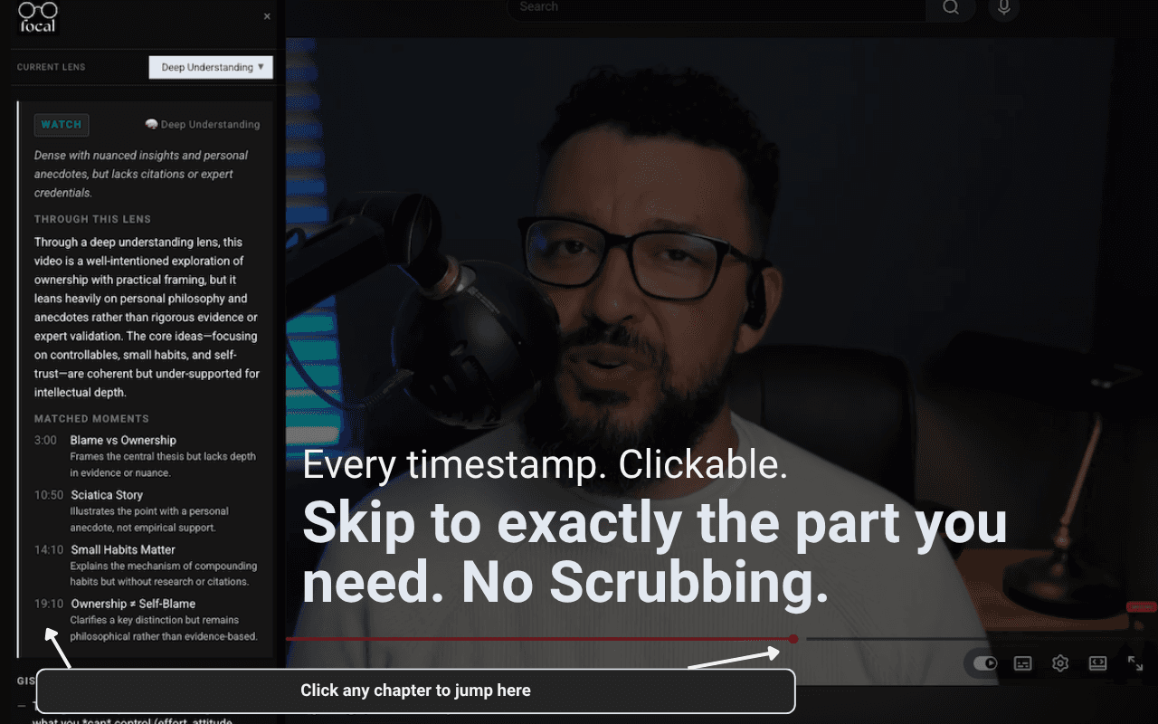 Focal: Youtube Summarizer & Gatekeeper image 3