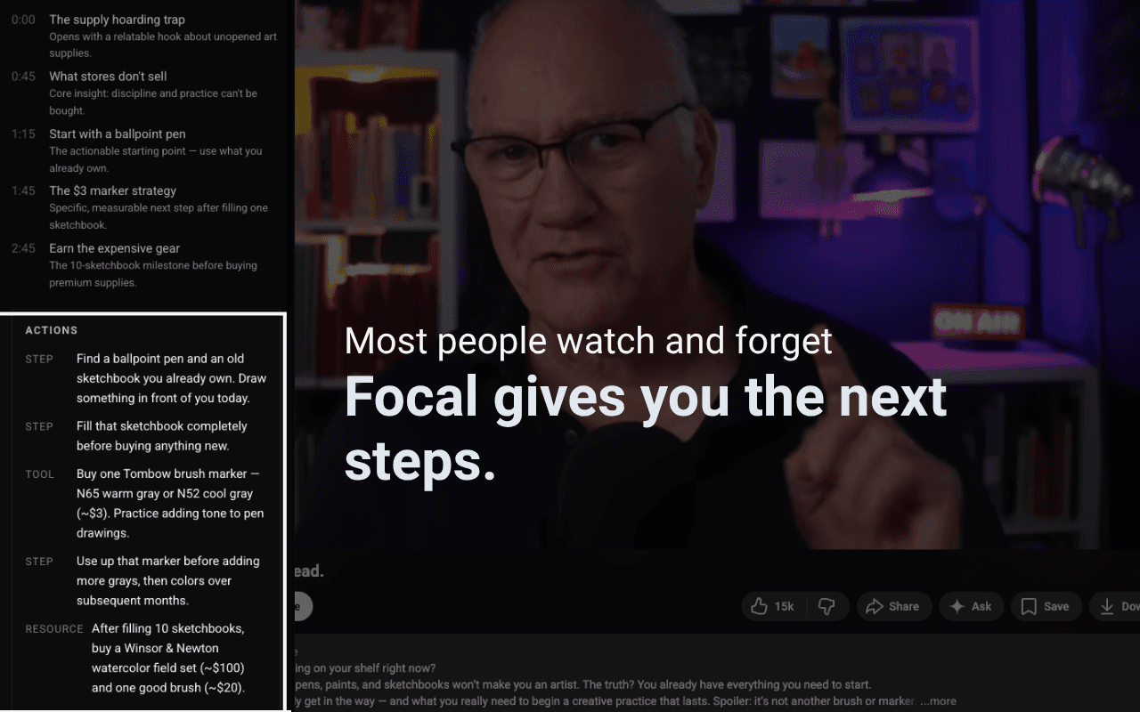 Focal: Youtube Summarizer & Gatekeeper image 4