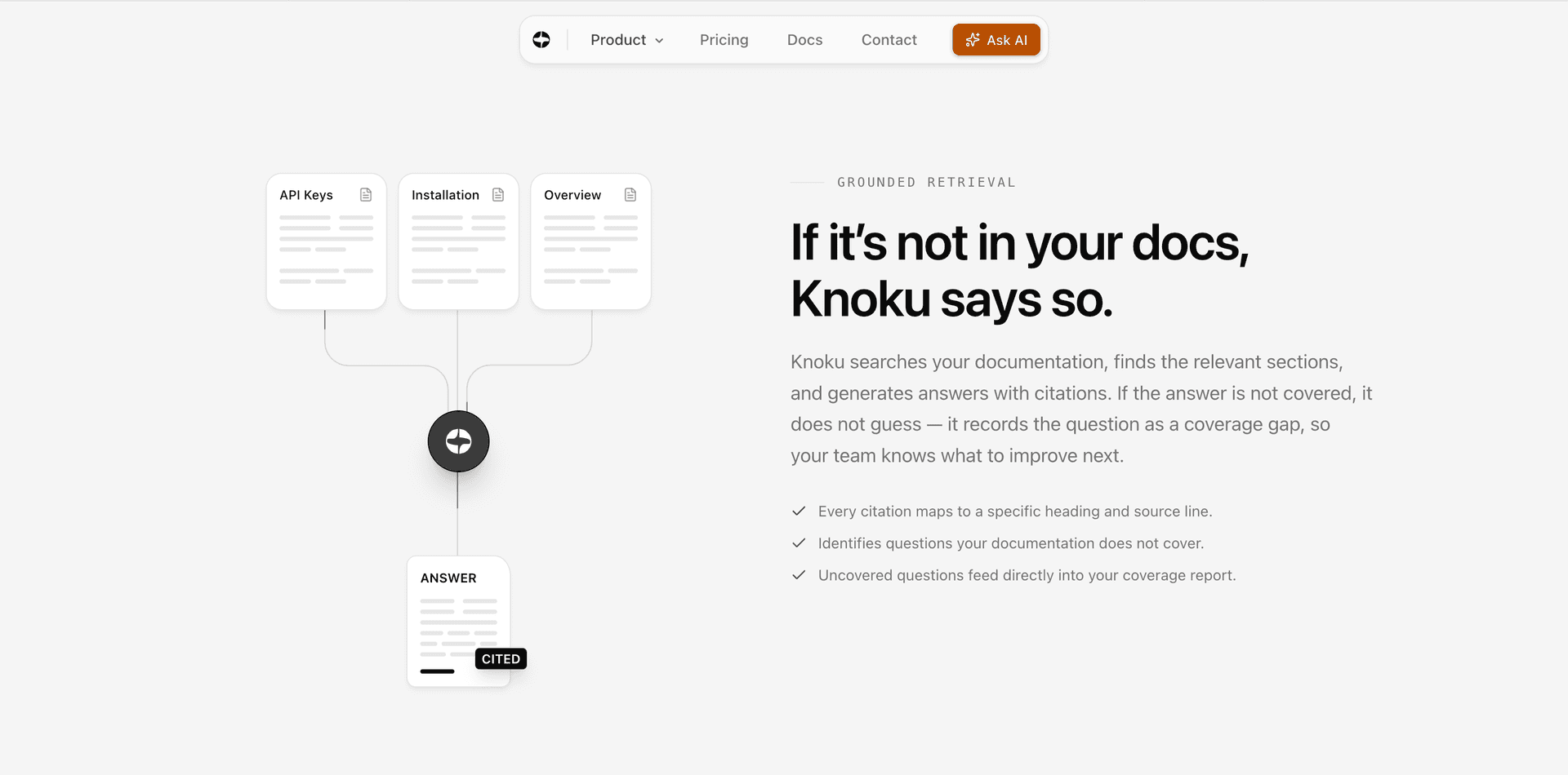 Knoku — AI answers for your documentation image 2