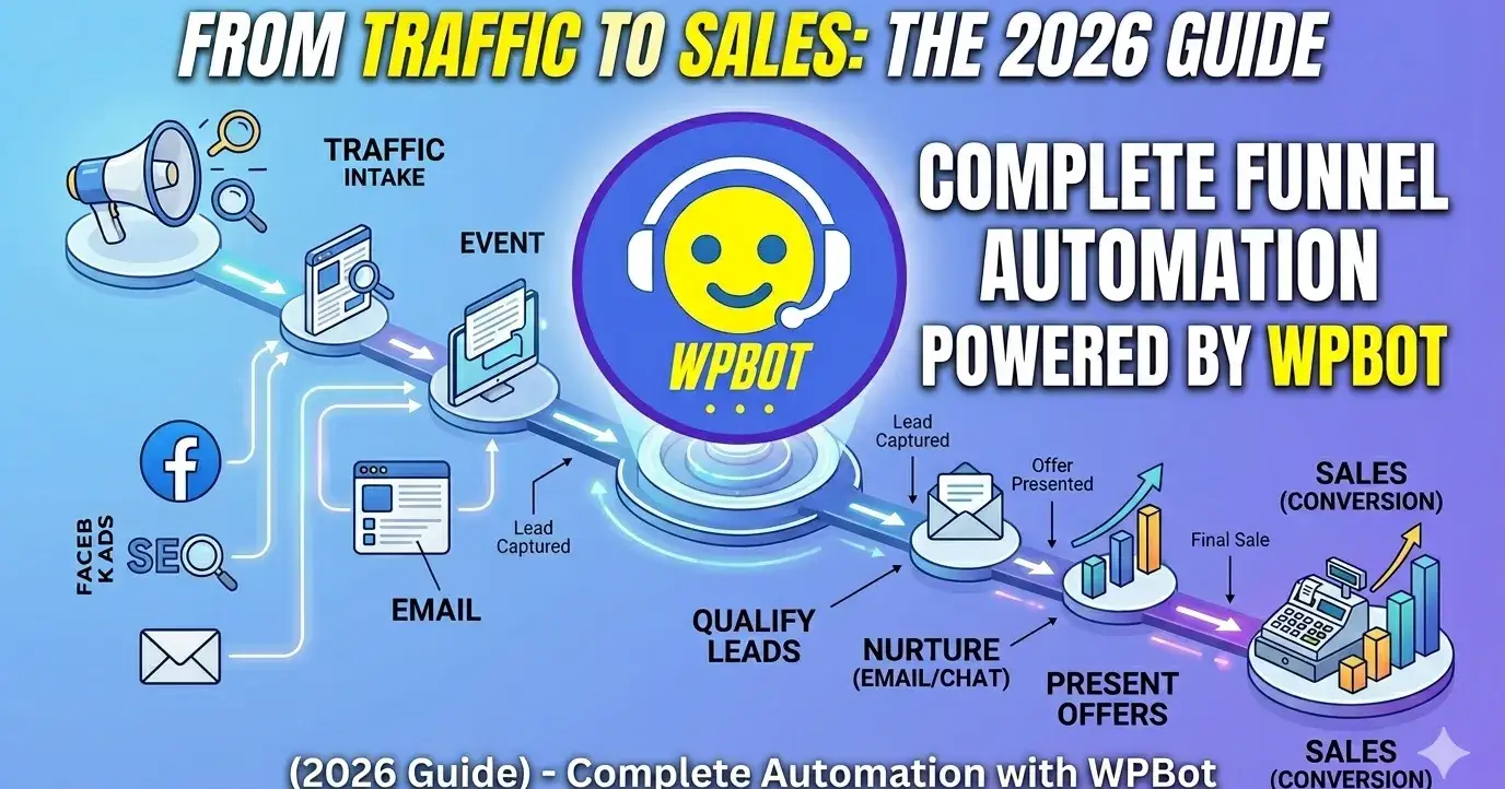 From Traffic to Sales: Complete Funnel Automation with WPBot (2026 Guide)