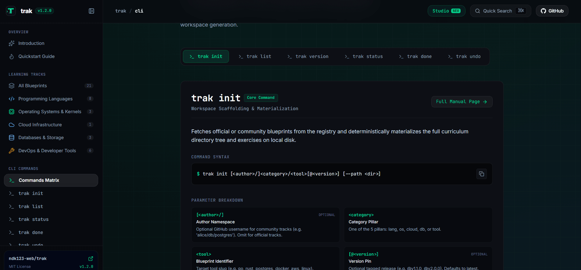 TRAK — Developer Learning Workspace image 4