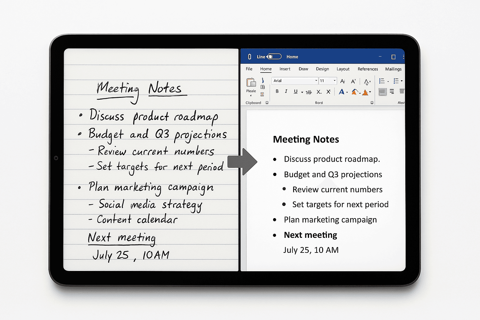 NoteOCR - Convert Handwritten Notes to Text image 1