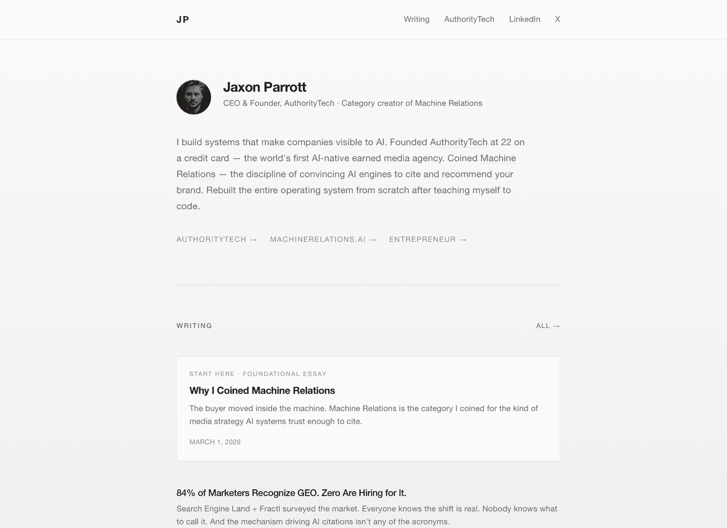 Writing — Jaxon Parrott image 1