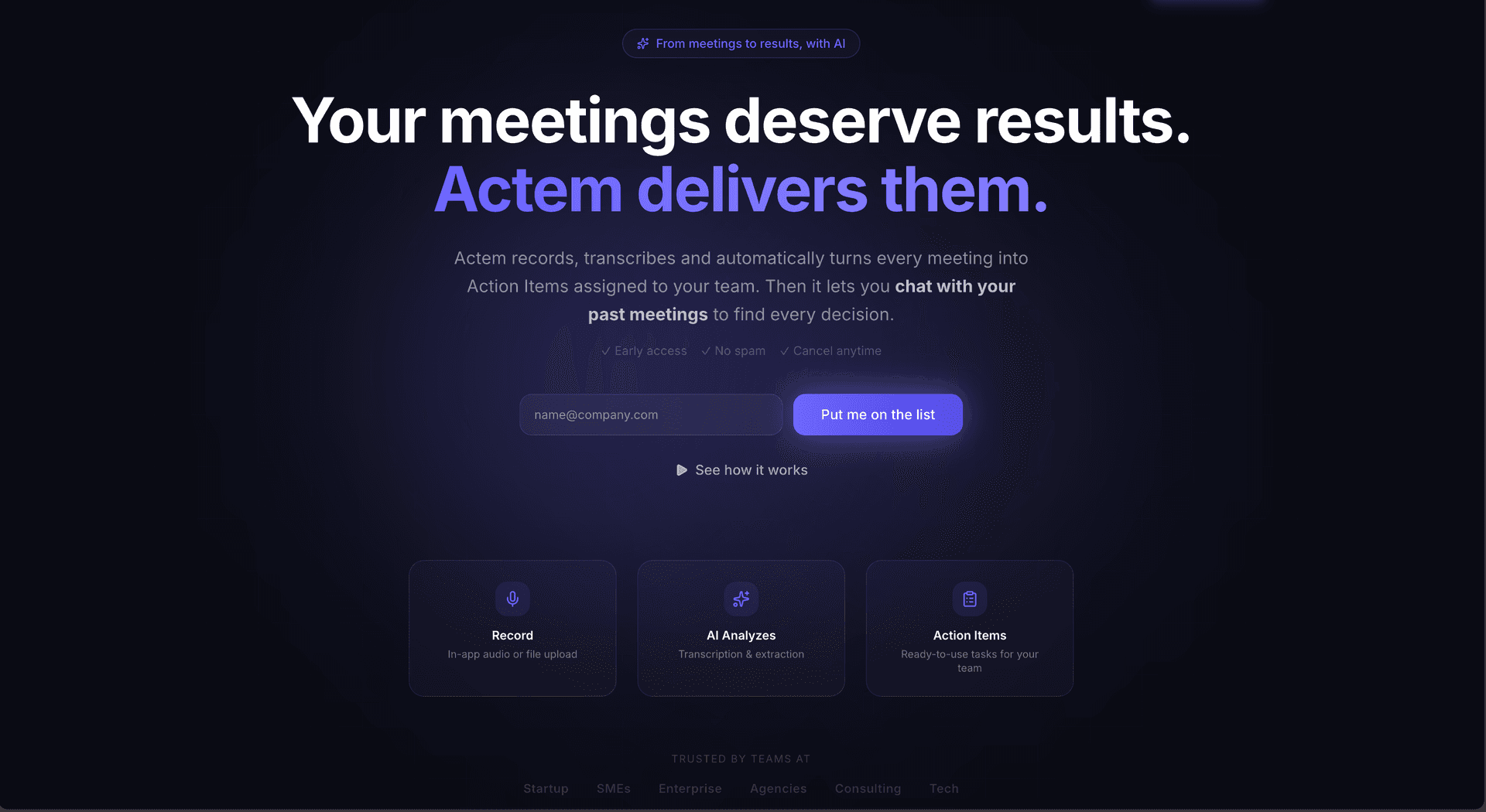 Actem - Meeting Intelligence image 1