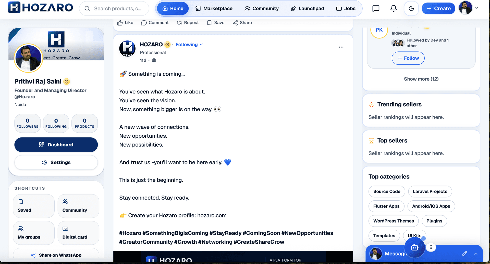 Hozaro — Build. Connect. Sell. Globally. image 4