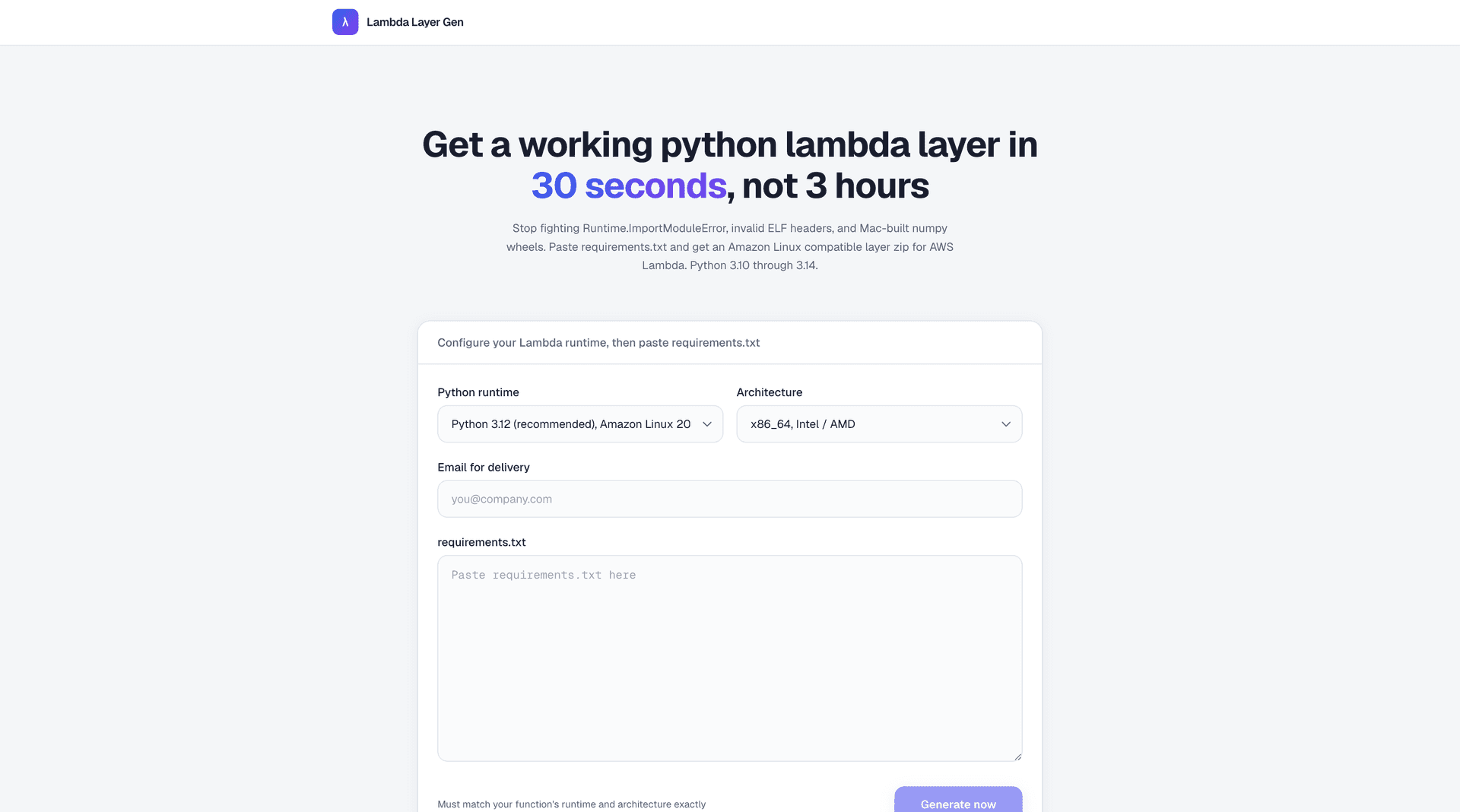 LambdaLayerGen image 1