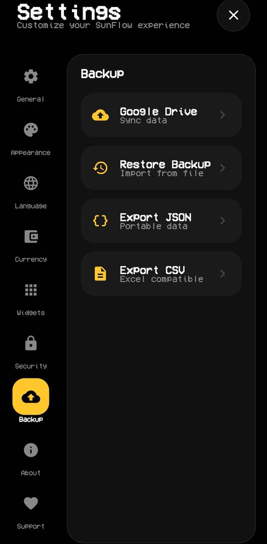 SunFlow - Budget-tracking-app image 4