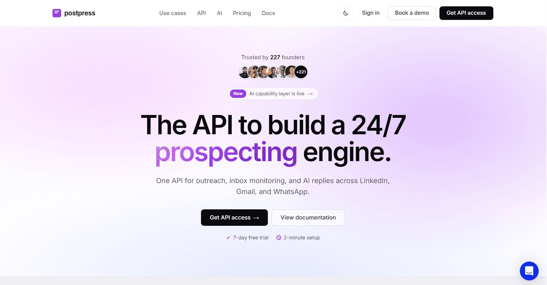 LinkedIn API & WhatsApp API for Outreach image 1