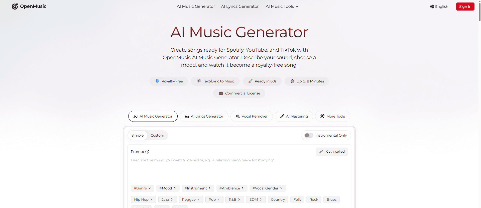 OpenMusic AI image 1