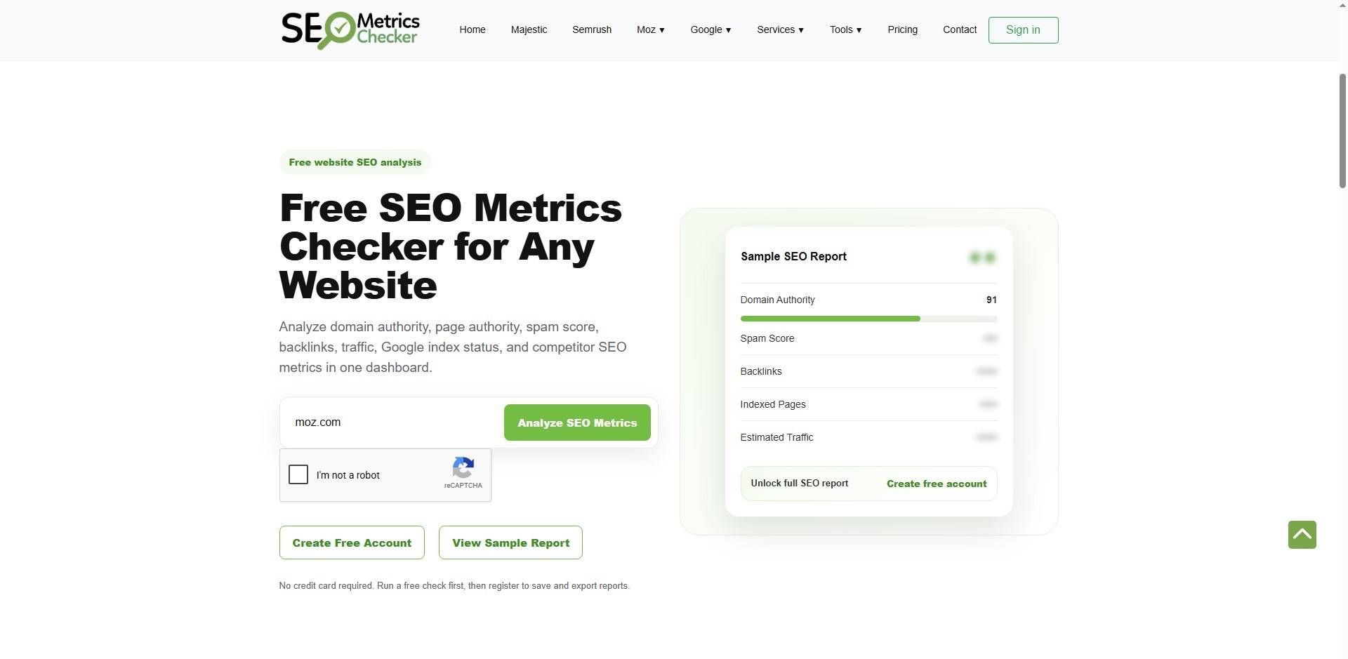 SEO Metrics Checker image 1
