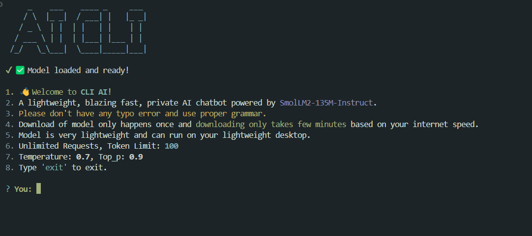 cli-ai-smollm2 - npmGit image 1