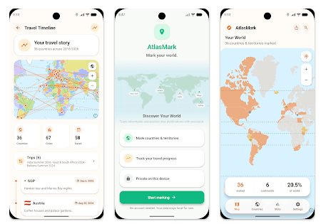 AtlasMark: Travel Map Tracker image 2