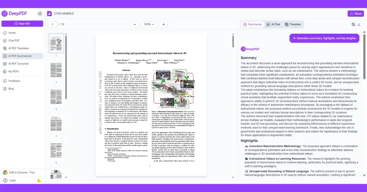 Hacked Together DeepPDF: Making PDF Summaries Effortless