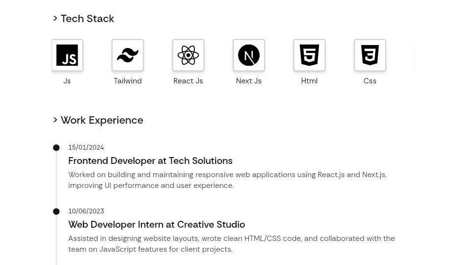 NextJS Portfolio Template image 3