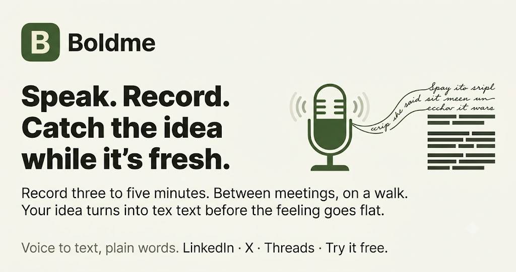 Boldme — Voice to Content image 3