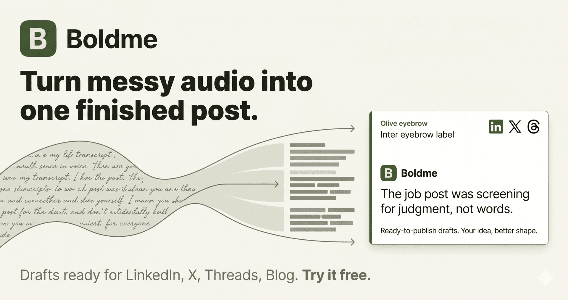 Boldme — Voice to Content image 2