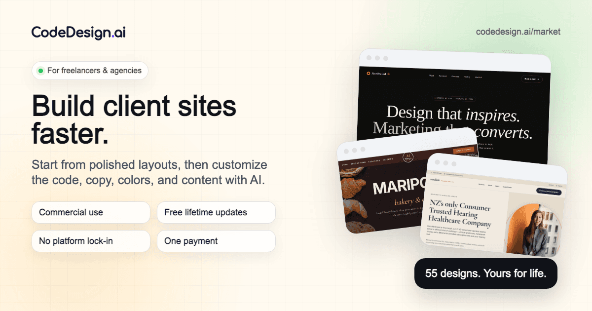 CodeDesign: 55 AI-Ready Websites image 3