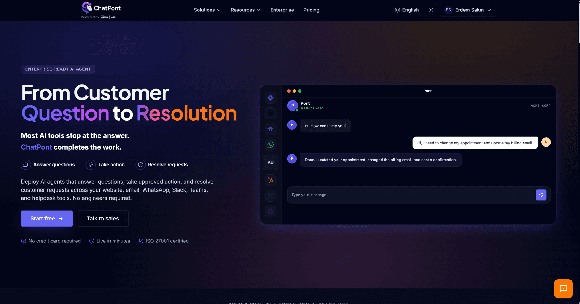 Chatpont — Deploy AI Support Agents image 1