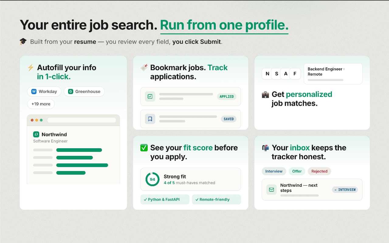 Otclick – Autofill for Job Applications image 3