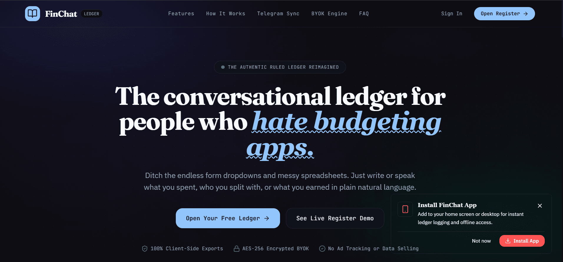 FinChat — Expense Tracker image 3