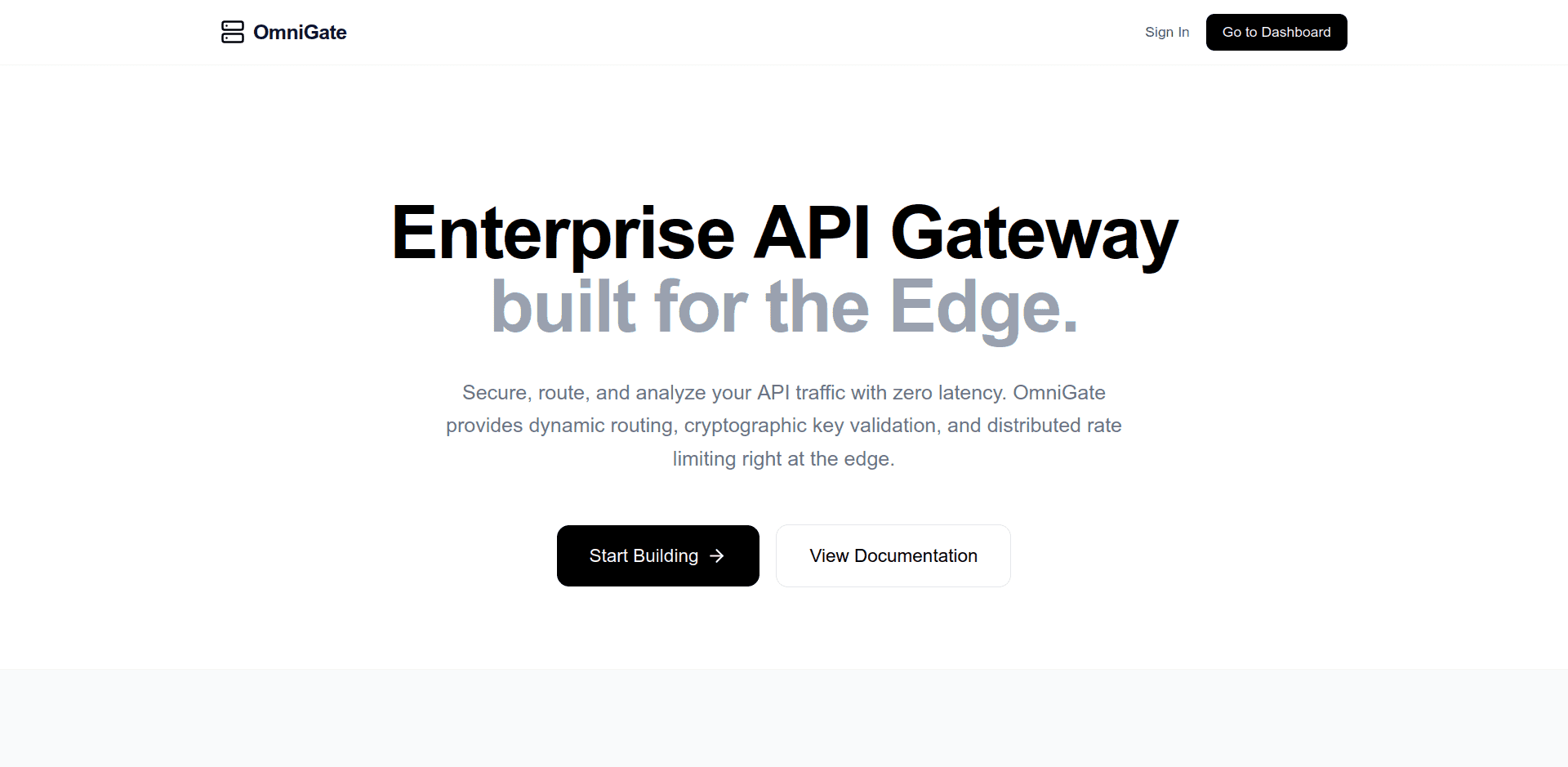 OmniGate | Enterprise API Gateway image 1