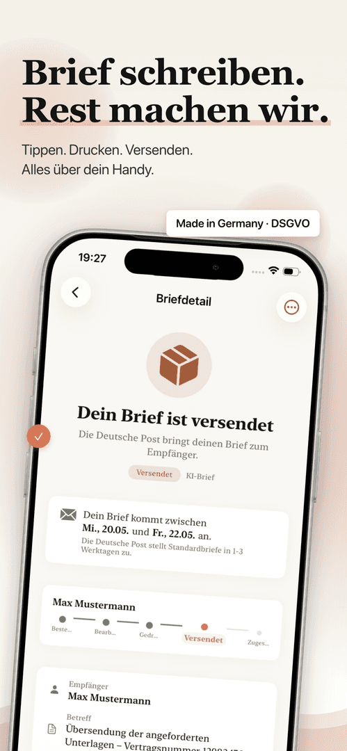 FrankKi Briefe schreiben und versenden. Direk image 1