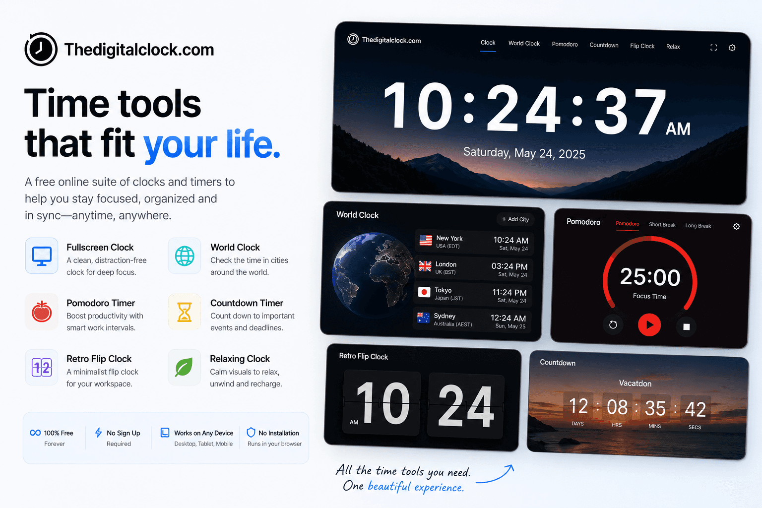 The Digital Clock - Free Online Clock image 3