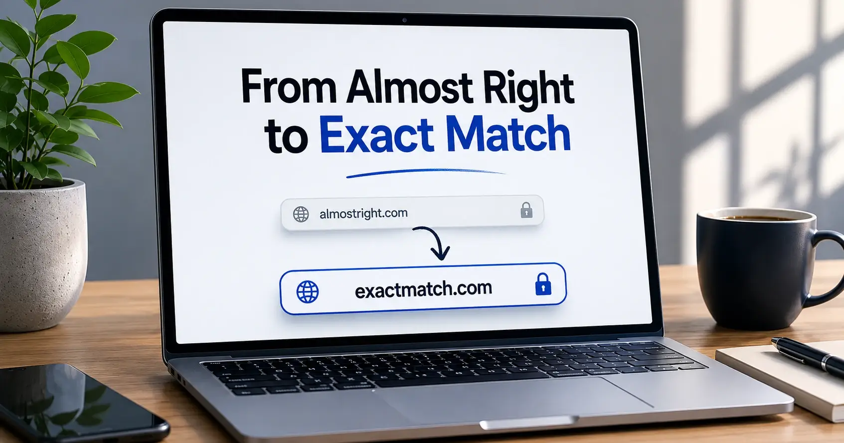 From Almost Right to Exact Match: Why Startups Eventually Upgrade Their Domains