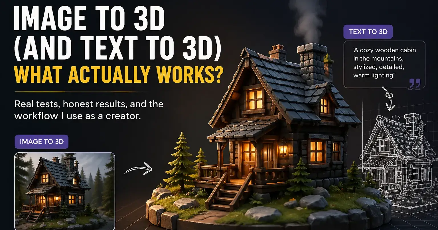 I’ve Been Testing Image-to-3D Tools — Here’s What Actually Works (and What Doesn’t)