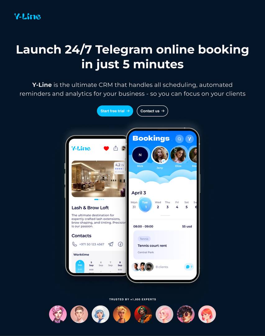 Y-Line - Telegram Online Booking image 1