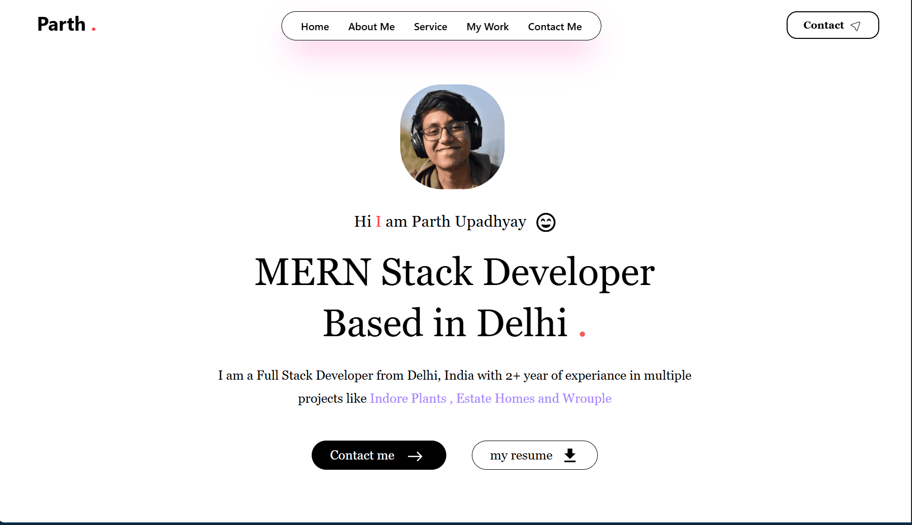 Portfolio web application image 2