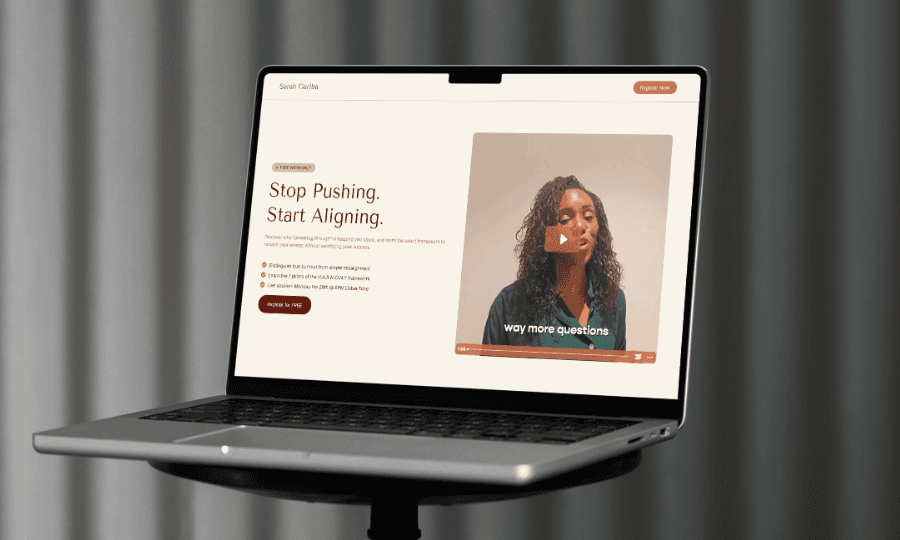 Personal Brand Landing Page for Wellness Coac image 1