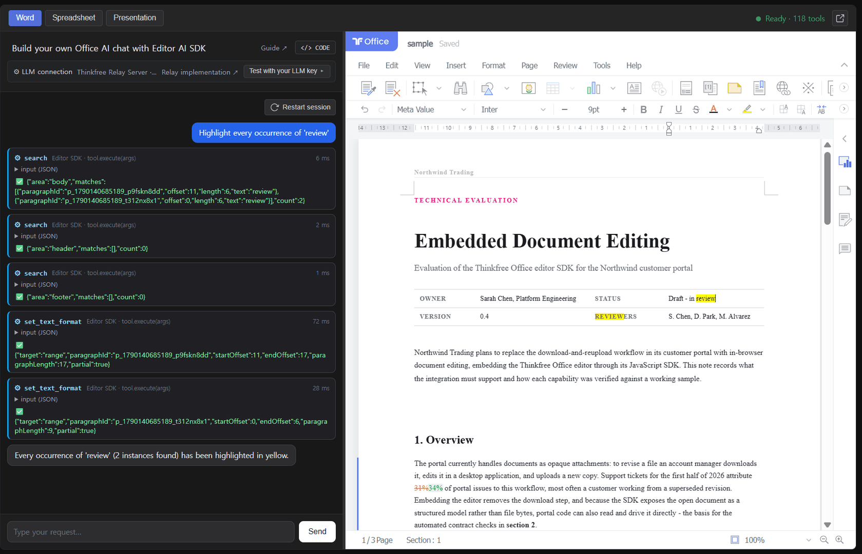 Thinkfree Document Editor SDK image 1