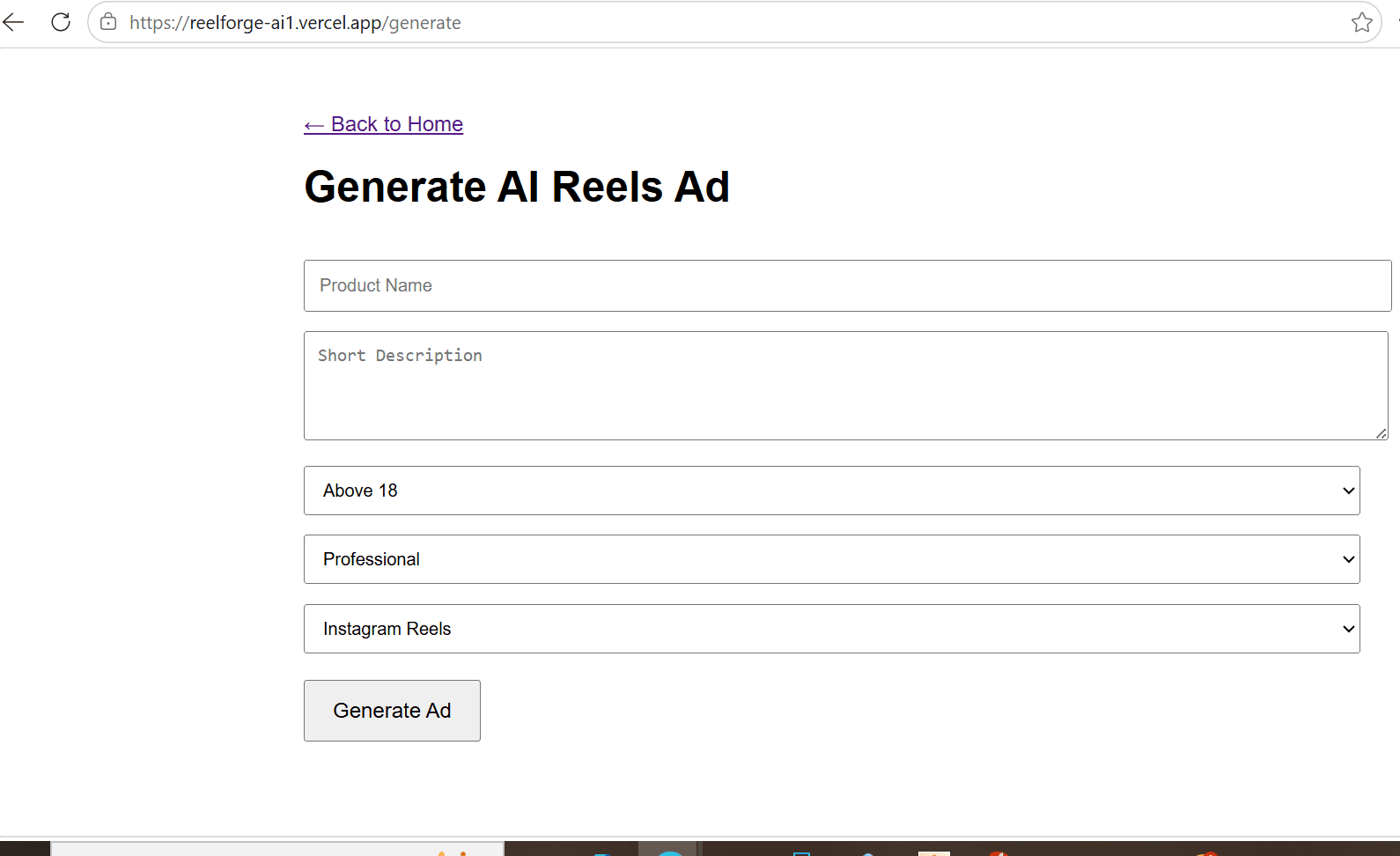 Reelforge – AI Reels Ad Generator image 4