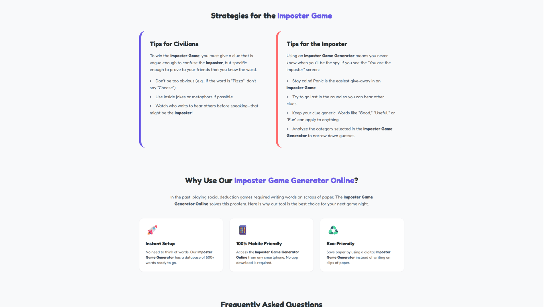 Imposter Game Generator Online image 3