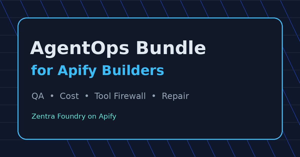 AgentOps Bundle for Apify Builders image 1